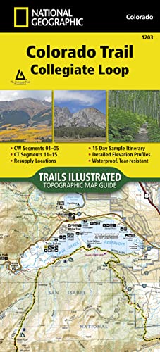 Beispielbild fr Colorado Trail, Collegiate Loop (National Geographic Topographic Map Guide) zum Verkauf von medimops