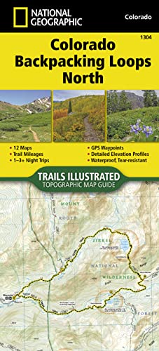 Stock image for Colorado Backpack Loops North (National Geographic Topographic Map Guide (1304)) for sale by Ergodebooks