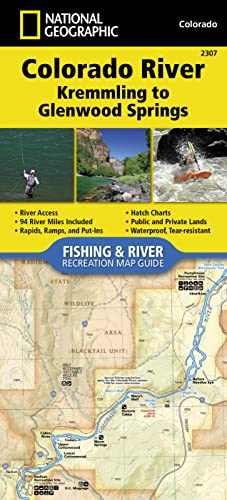 Stock image for Colorado River, Kremmling to Glenwood Springs River Map Guide National Geographic Fishing River Map Guide for sale by PBShop.store US