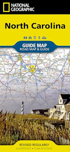 9781566957762: National Geographic North Carolina Guide Map: Road Map & Guide