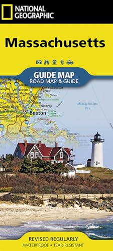 

Massachusetts Map (National Geographic Guide Map)