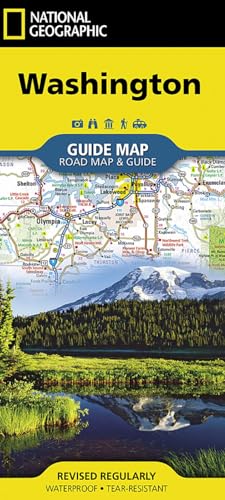 Stock image for National Geographic Washington: Guide Map : Road Map & Guide for sale by Revaluation Books