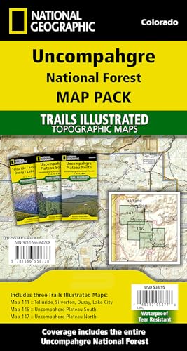 

Uncompahgre National Forest [Map Pack Bundle] (National Geographic Trails Illustrated Map)