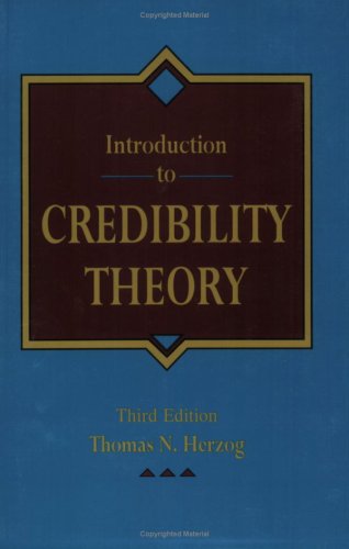 9781566983747: Introduction to credibility theory