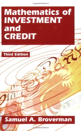 Beispielbild fr Mathematics Of Investment And Credit zum Verkauf von ZBK Books