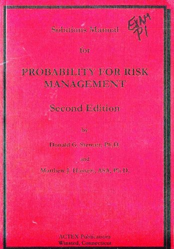 Stock image for Solutions Manual for Probability For Risk Management for sale by SecondSale