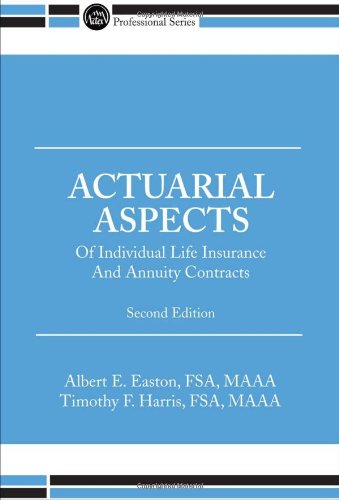 Imagen de archivo de Actuarial Aspects of Individual Life Insurance and Annuity Contracts a la venta por Better World Books