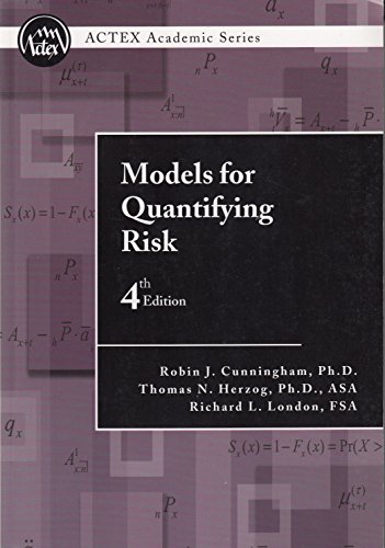 Stock image for Models for Quantifying Risk for sale by Better World Books
