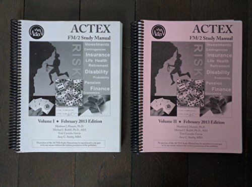 Stock image for ACTEX FM/2 Study Manual, February 2013 Edition for sale by SecondSale