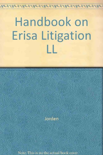 9781567063387: Handbook on Erisa Litigation LL