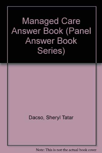 Stock image for Managed Care Answer Book (Panel Answer Book Series) for sale by HPB-Red