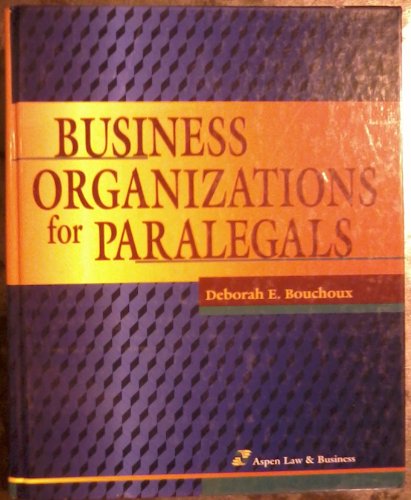 9781567064841: Business Organizations for Paralegals