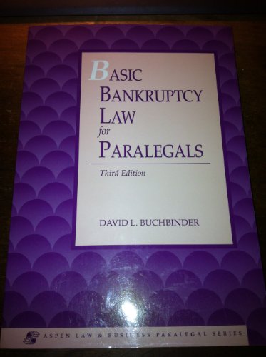 Stock image for Basic Bankrupt Law for Paralegals for sale by Wonder Book