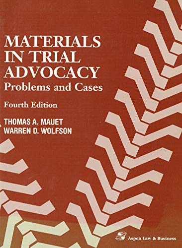 9781567066937: Materials in Trial Advocacy (Coursebook series)