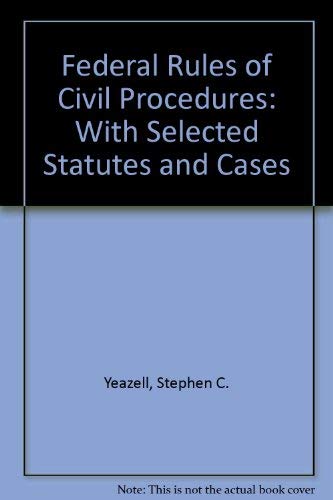 Stock image for Federal Rules of Civil Procedures: With Selected Statutes and Cases for sale by HPB-Diamond