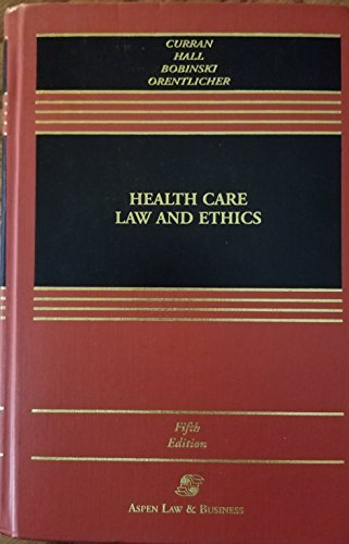 Stock image for Health care law and ethics. for sale by Kloof Booksellers & Scientia Verlag