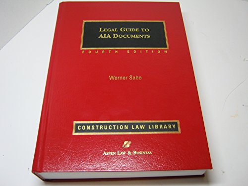 9781567068467: Legal Guide to AIA Documents