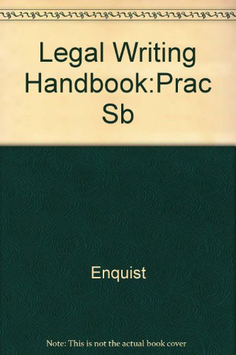 9781567069389: Legal Writing Handbook:Prac Sb