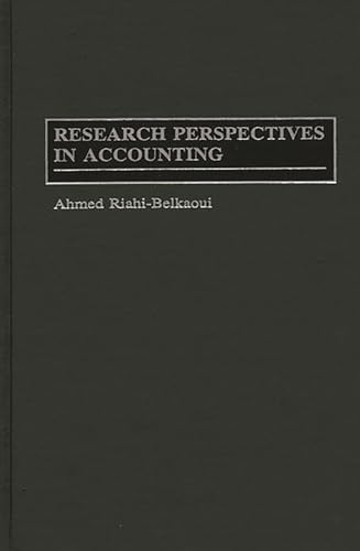 Beispielbild fr Research Perspectives in Accounting zum Verkauf von Better World Books