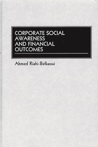 Beispielbild fr Corporate Social Awareness and Financial Outcomes zum Verkauf von Anybook.com
