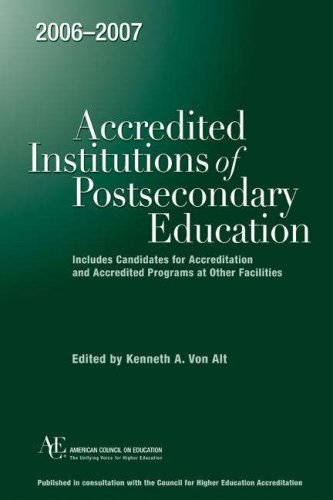 Stock image for 2006-2007 Accredited Institutions of Postsecondary Education. for sale by Yushodo Co., Ltd.