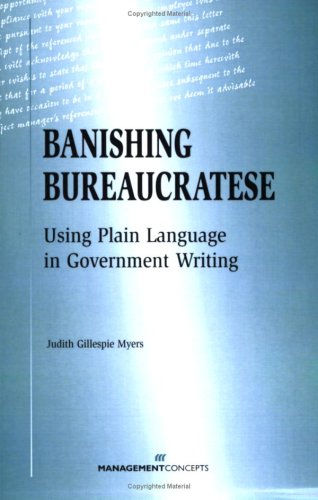 Stock image for Banishing Bureaucratese: Using Plain Language in Government Writing for sale by Wonder Book