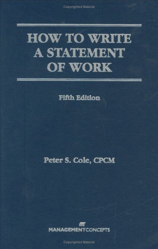 9781567261486: How to Write a Statement of Work