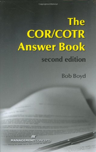 Beispielbild fr The COR/ COTR Answer Book zum Verkauf von SecondSale