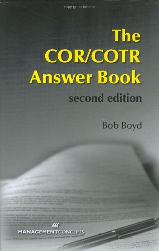 9781567262155: The COR/COTR Answer Book, second edition