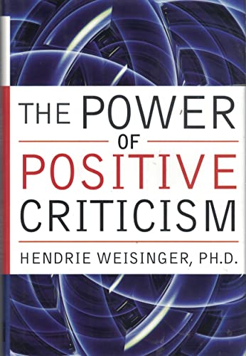 Stock image for The Power Of Positive Criticism for sale by Your Online Bookstore