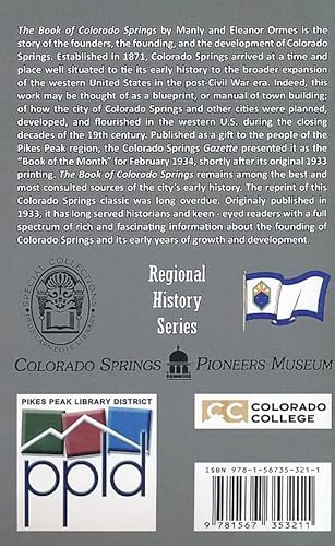 Imagen de archivo de The Book of Colorado Springs a la venta por Clausen Books, RMABA