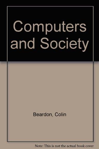 Stock image for Computers and Society for sale by Anybook.com