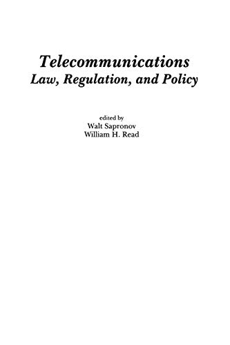 Beispielbild fr Telecommunications: Law, Regulation, and Policy (Once and Future Church Series) zum Verkauf von suffolkbooks