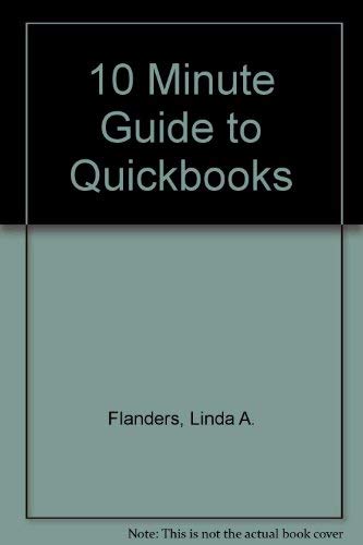 Stock image for 10 Minute Guide to Quickbooks for sale by Ergodebooks