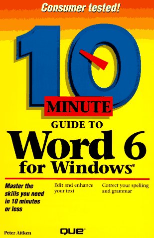 Stock image for Ten Minute Guide to Word for Windows 6 for sale by Ergodebooks