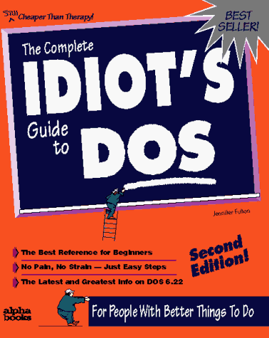 Beispielbild fr Complete Idiot's Guide to DOS, Second Edition zum Verkauf von WorldofBooks