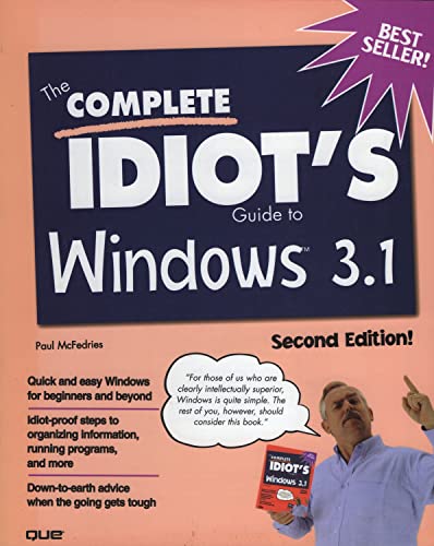 Imagen de archivo de Complete Idiot's Guide to Windows 3.1, Second Edition a la venta por AwesomeBooks