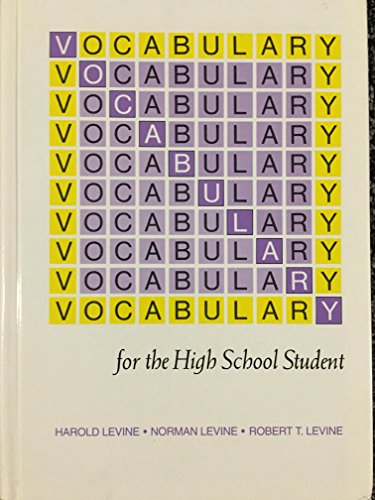 Beispielbild fr Vocabulary for the High School Student zum Verkauf von Books of the Smoky Mountains