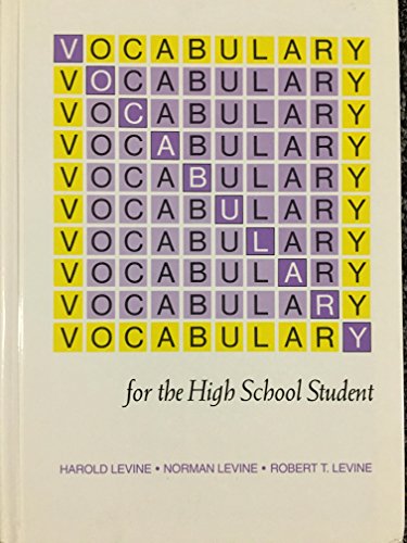 Stock image for Vocabulary for the High School Student for sale by Books of the Smoky Mountains