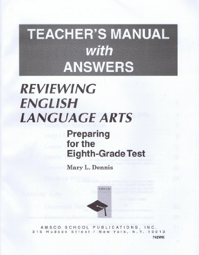 Beispielbild fr Reviewing English Language Arts: Preparing For The Eighth - Grade Test zum Verkauf von Ergodebooks