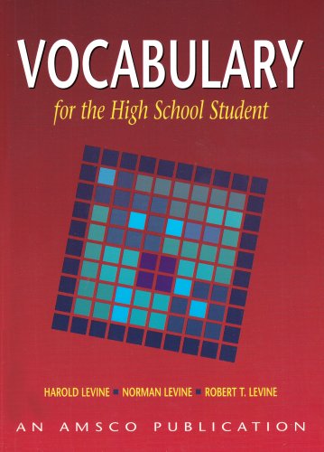 Imagen de archivo de Vocabulary for the High School Student a la venta por Idaho Youth Ranch Books