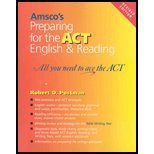 Beispielbild fr Preparing for the ACT English and Reading: All You Need to Ace the ACT zum Verkauf von HPB Inc.