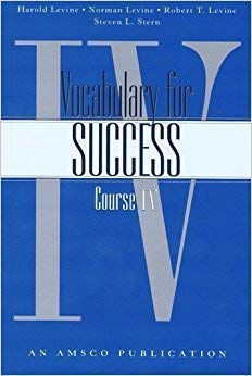 Beispielbild fr Vocabulary for Success: Course Iv zum Verkauf von Once Upon A Time Books