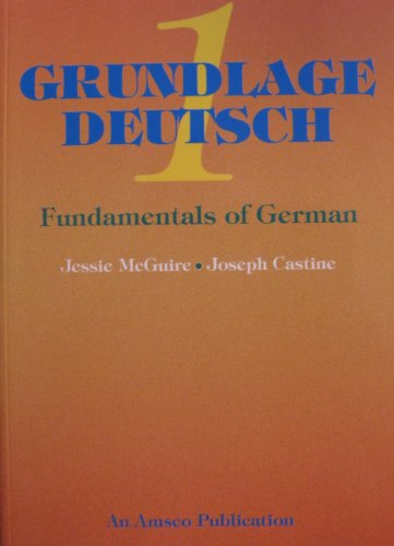 Beispielbild fr Grundlage Deutsch 1 Bk. 1 : Fundamentals of German zum Verkauf von Better World Books
