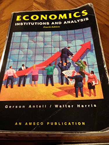 Beispielbild fr Economics: Institutions and Analysis zum Verkauf von Sugarhouse Book Works, LLC