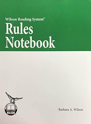Beispielbild fr Rules Notebook (Wilson Reading System) zum Verkauf von Better World Books