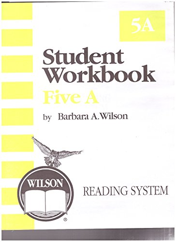 Imagen de archivo de Wilson Reading System: Student Workbook, Five A a la venta por Orion Tech