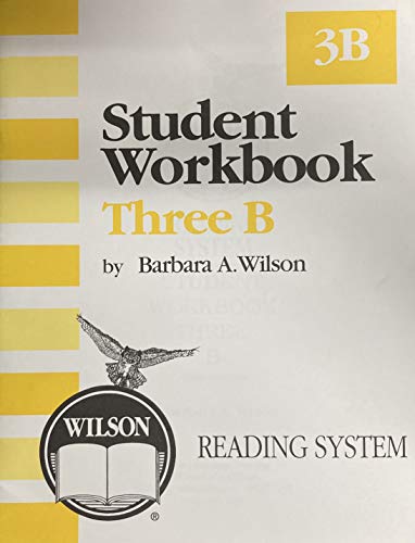 Stock image for Wilson Reading System - Student Workbook Three B for sale by Goodwill