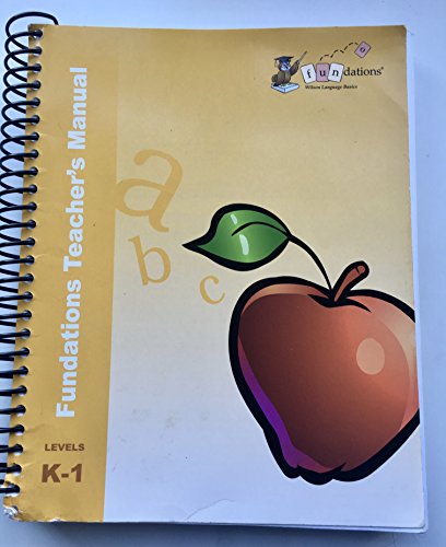 9781567781663: Fundations Teacher's Manual Grades K-1