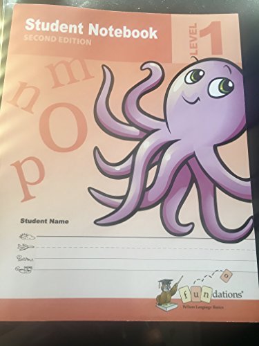 Stock image for Fundations Student Notebook, Level 1, Second Edition for sale by Gulf Coast Books
